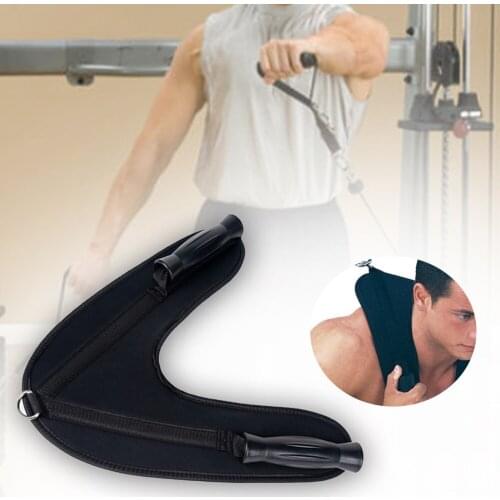 U Shape Double Grip Fitness Heavy Duty Exercise Handles for Home Gym Cable Machines and Resistance Bands with TPE Non-slip Grip