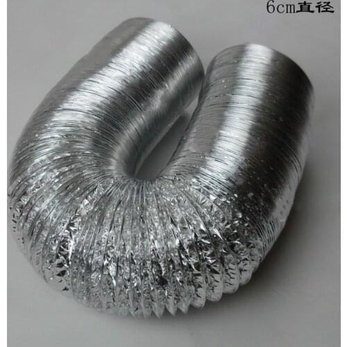 Aluminum foil telescopic hose exhaust hood special smoke pipe exhaust pipe ventilation exhaust pipe 60mm 80mm 100mm