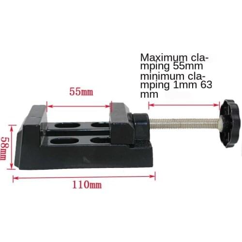 High-quality Jaw Carving Bench Clamp Drill Press Mayitr Flat Vice Opening Parallel Table Vise DIY Sculpture Craft 55 mm clamped