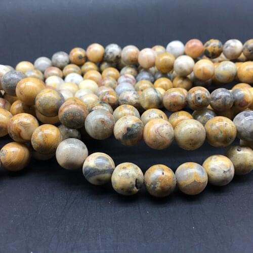 1 Strand Natural Round Loose Agates Beads Dia 4 6 8 10 12mm Spacer Stone Beads For Jewelry Making Strand Bracelet Accessories