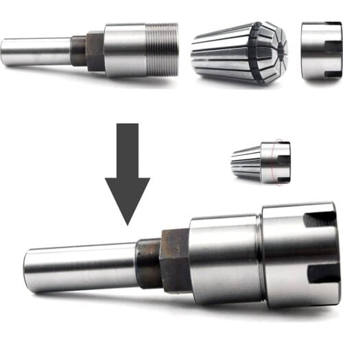 1pc 1/2 Inch Shank Router Bit Extension Rod Engraving Machine Extension Collet ER Chuck for Wood