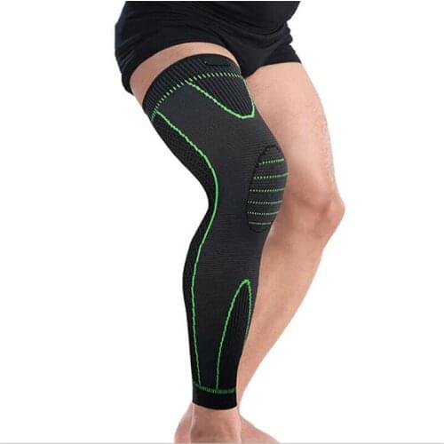 1 PC Elastic Sports Lengthen Knee Pad Leg Sleeve Non-slip Bandage Compression Leg Warmer for Men and Women