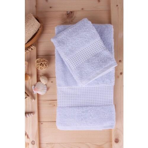 100% Cotton Set of 2 Towels 40 X60cm + 60 X110cm