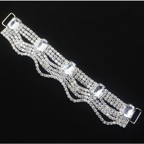 New 2pcs/lot Rhinestones Bikini Buckles Connectors Diamond Crystal Buckle Sexy Water Drople Decoration High Quality Sewing