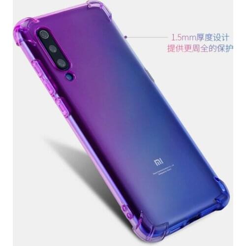 20pcs/lot Gradient Shockproof Soft TPU Case For Xiaomi Mi 9 Mi 9SE Mi 8Lite Redmi GO Mi 7 Note 7 6Pro A2Lite CC9 A3LITE CC9E A3