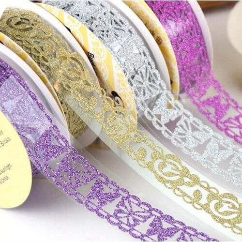 30pcs Washi Tape Christmas Decorative Masking Tape Glitter Gold Lace Washi Tape Scrapbooking Stickers DIY Phone Diary Notebook