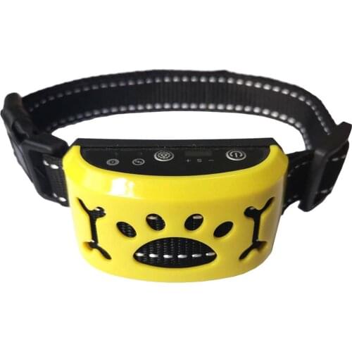 Automatic Effective Waterproof Pet Dog Anti Bark Collar USB Rechargeable Stop Barking Dog Ultrasonic Training Collars
