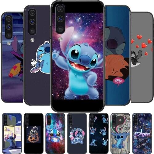 Stitch Phone cover hull For SamSung Galaxy S8 S9 S10E S20 S21 S5 S30 Plus S20 fe 5G Lite Ultra black soft case