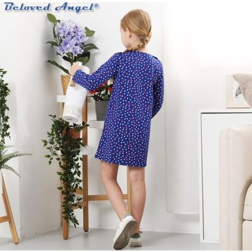 Girl Dresses for Kids New Girls Autumn Cotton Long Sleeve Dress for Party Wedding Teenagers Christmas Clothes Princess Costume