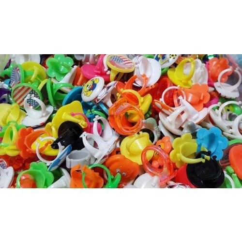 200 pcs Different Design Color RINGS Goody Pinata Bag Filler Loot Gag Supply Novelty birthday party favors gift toy carnival