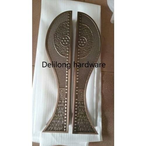 Fish shape glass door brass handle for wooden door, steel door, glass door