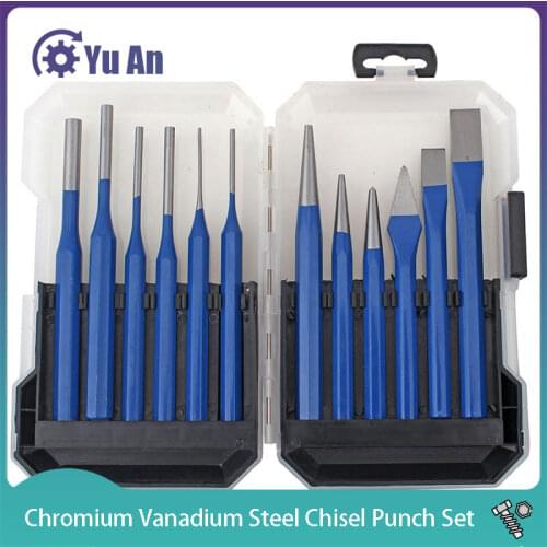 12pcs/Set 3-8mm Center Positioning Punch Alloy Chisel Punch Set Punch Pin Chisel Rivet Screw Mark Hole Woodwork Carve Set