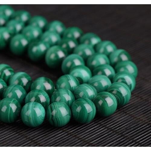 Natural Stripe Malachite Gemstone 4/6/8 mm For Jewelry Making Bracelet Necklace Jewellery Diy 15