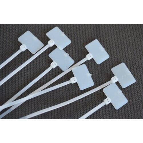 NEW 300 PCS 100mm X 3mm White Cable Wire Zip Ties Self Locking Nylon Mark Cable Tie
