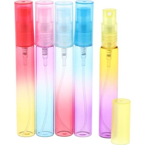 5-Pack Refillable Glass Spray Tubes Empty Perfume Atomizer Bottles