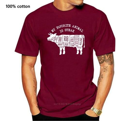Foodlovers Funny My Favorite Animal Is Steak Graphic Design T-Shirt