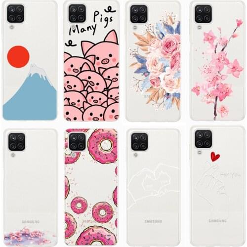 For SAMSUNG GALAXY A12 Case Ultra Thin Clear Soft TPU Case Cover For Samsung Galaxy a 12 Case Transparent Couqe Funda