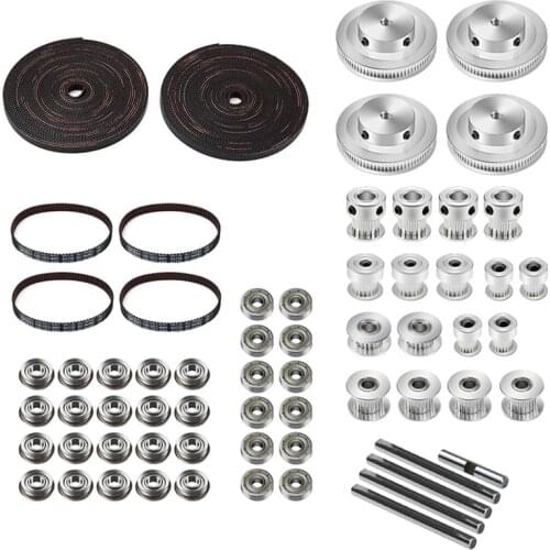 VORON 2.4 Set GT2 LL-2GT RF Open Timing Belt 2GT 16T 80T 20T Tooth Pulley 188-2GT Shaft Bearing 625 F695 2RS Motion Parts