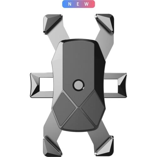 Rotatable Bicycle Silicone Phone Stand Bike Gps Holder Suitable for All Mobile Phone Four Angles Touch Control Anti-separtion