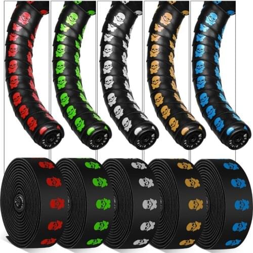 West Biking 1 Pair Road Bike Handlebar Tape Anti-slip Soft Pu Eva Bicycle Handlebar Tape Bicycle Hand Bar Tapes Bike Accessories