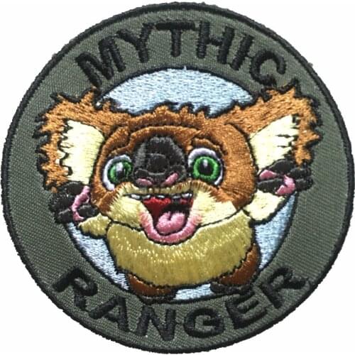 1 Piece MY THIC RANGER Koala Patches for Clothes Iron on Embroidered Patch Stickers 6.8 cm DIY Decoration Embroidery Appliques