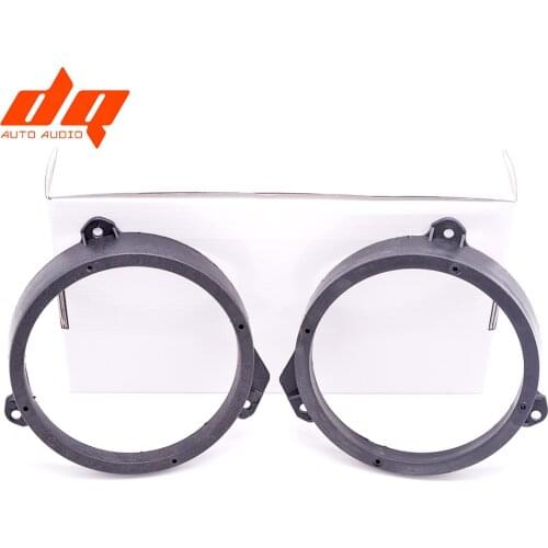 2pcs Solid 6.5" Car Speaker Mounts Refit Spacer for Subaru Forester Front Door Stereo Refitting Rings Mat Pad 6.5 Inch Holder