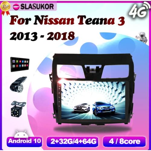 Android 10 Nissan Teana Altima 2013 2014 2015 - 2018 car navigation WiFi Bluetooth 4G LTE Radio GPS Stereo No 2 din 2din DVD