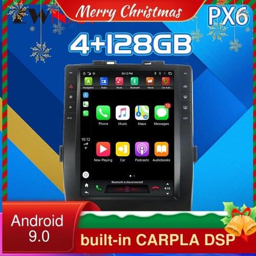 For Toyota Alphard 2015-2019 CARPLAY Android 9.0 px6 Tesla style Car DVD player GPS Navigation Car Multimedia player