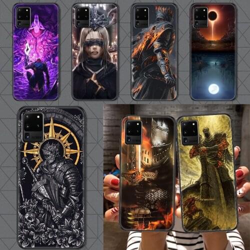 Dark Souls game Phone case For Samsung Galaxy Note 4 8 9 10 20 S8 S9 S10 S10E S20 Plus UITRA Ultra black silicone bumper 3D Etui