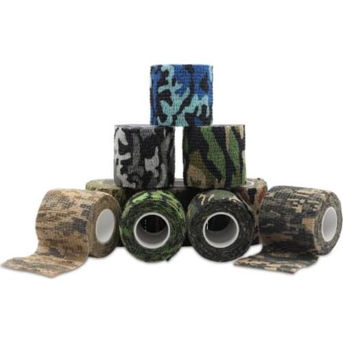 Travel camping Camouflage camouflage Self Adhesive Medical Bandage Gauze Tape First Aid Kit for Sport Ankle Finger Muscle Ankle
