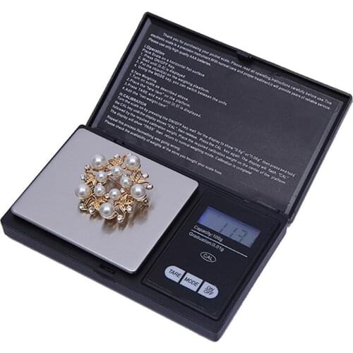 Pocket Electronic Digital Kitchen Scale Scales Tools For Jewelry Weigh Balance Steelyard Gadgets Weighing 1/200g 0.01g Precision