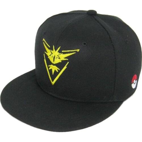 Pokemon Baseball Caps For Men Flat Brim Hip Hop Cotton Snapback Hat For Women Boys And Girls Casual Shopping Bonnet Adjustable