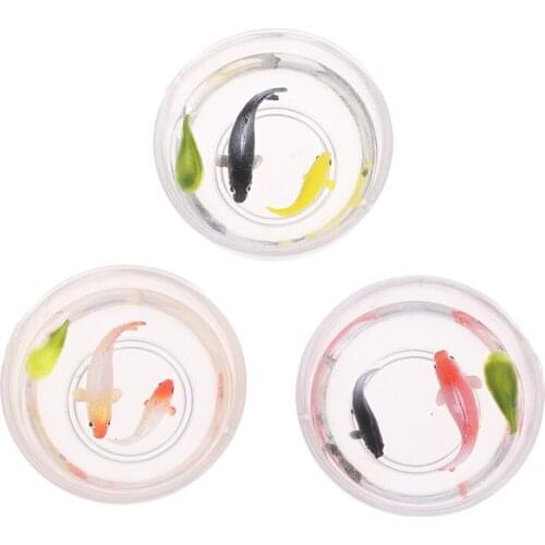 1:12 Lovely Dollhouse Miniature Glass Fish Tank Bowl Aquarium Doll House Home Ornaments Toys