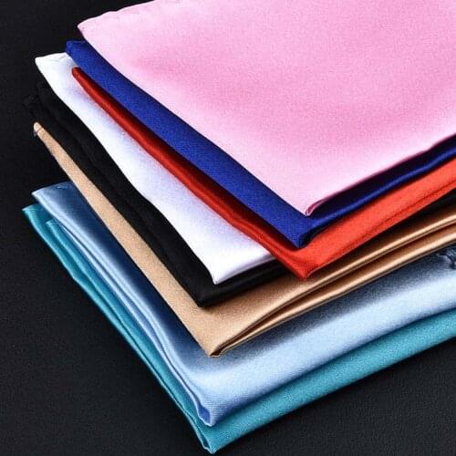 Mens Wedding Plain Prom Solid Jacket Hanky Black Pocket Square Hankerchief Satin Prom NEW Blazer Suit Boys Fashion Classic