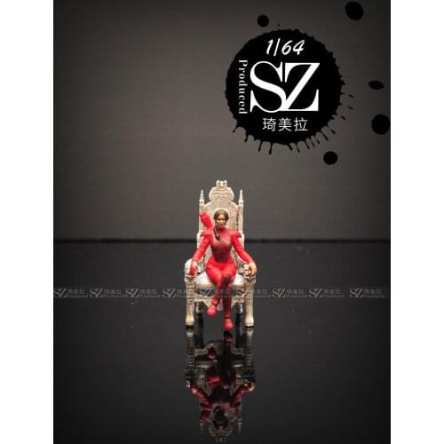 New 1/64 Scale Resin Die-casting Movie Character Big Cousin Doll Model Car Scene Model Scene Layout Collection Decoration Toy