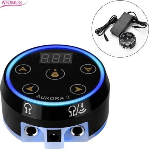 Professional Tattoo Power Supply Aurora Power Supply Colorful Voltage Fits All Tattoo Machine Equipment