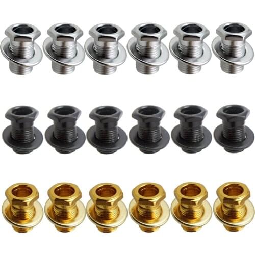 1 Set Iron Tuning Peg Tuning Key Bushing Washer Gasket for Electric/Wood/Acoustic Guitar Replacement Parts