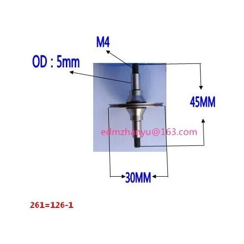 Pulley 261 (OD30mm*L45mm) for wire EDM-HS / material: CR12 / Pulley 261 = Pulley 261-1 / double sides