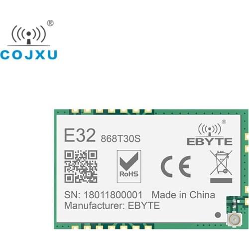 SX1276 SX1278 LoRa TCXO 868MHz 1W cojxu E32-868T30S SMD Wireless Transceiver SMD IPEX Long Range Transmitter and Receiver