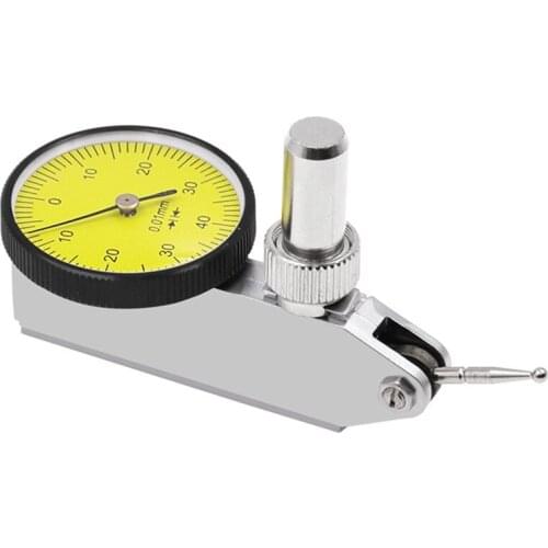 Accurate Dial Gauge Test Indicator Precision Metric with Dovetail Rails Mount 0-40-0 0.01mm Universal Measuring Instrument Tool