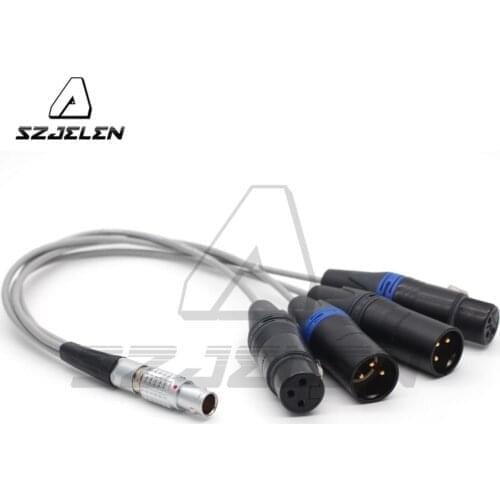 Atomos Breakout Audio Input Output Cable for Atomos Shogun Monitor Recorder 10Pin To XLR 3Pin