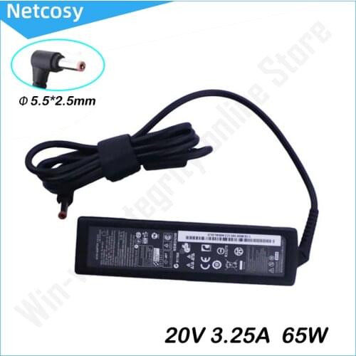 20V 3.25A 65W 5.5*2.5mm AC Adapter Laptop Power Charger For Lenovo IBM B470 B570e B570 G570 G470 Z500 G770 V570 Z400 P500 P500