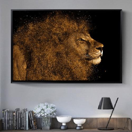 Animal lion art prints Wall Art Pictures Canvas Painting abstract canvas poster painting decoration for living Gift Home Artwork