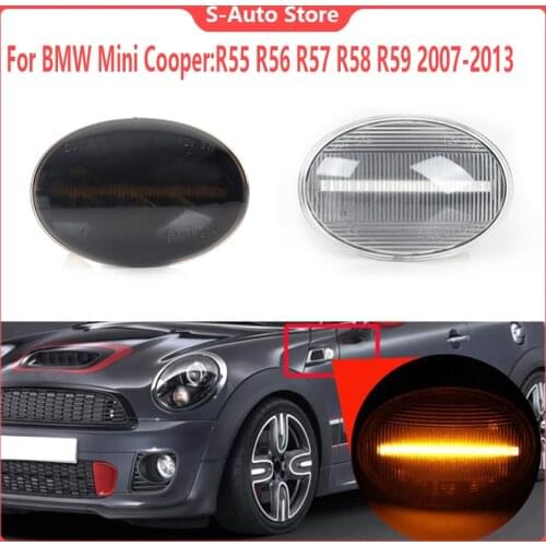 1 Pair Led Dynamic Side Mark Turn Signal Light For Bmw Mini Cooper R55 R56 R57 R58 R59 2007-2013 Cl-R56-Lsm-Sm