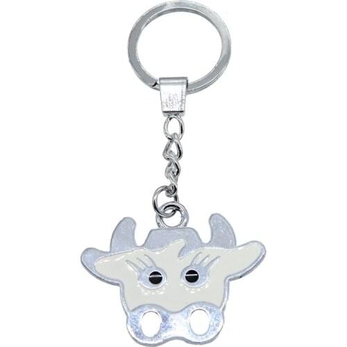 1Pcs creative cow cow head keychain fashion style souvenir keychain for the best gift for car accessories package