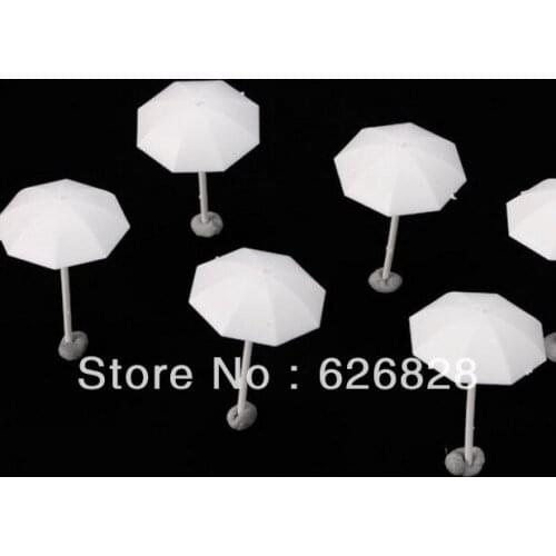 100pcs Scale Model Sun Umbrella Landscape Scenery Model for layout design scale 1/200