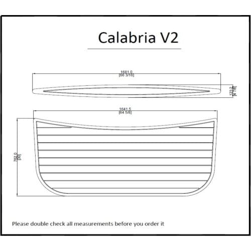 Calabria V2 Swim Platform Pad 6mm Boat EVA Teak Decking 1/4" 6mm