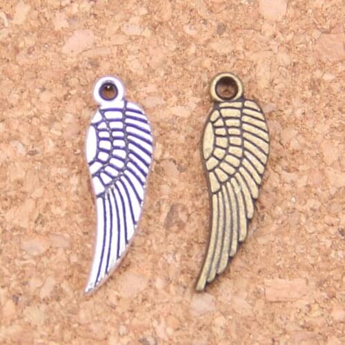 280pcs Charms angel wings 19mm Antique Pendants,Vintage Tibetan Silver Jewelry,DIY for bracelet necklace