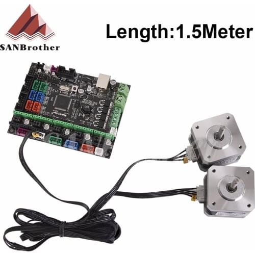 3D printer accessories for CR-10 CR-10S/Ender-3 stepper motor line Double Z-axis motor cable 1.5m