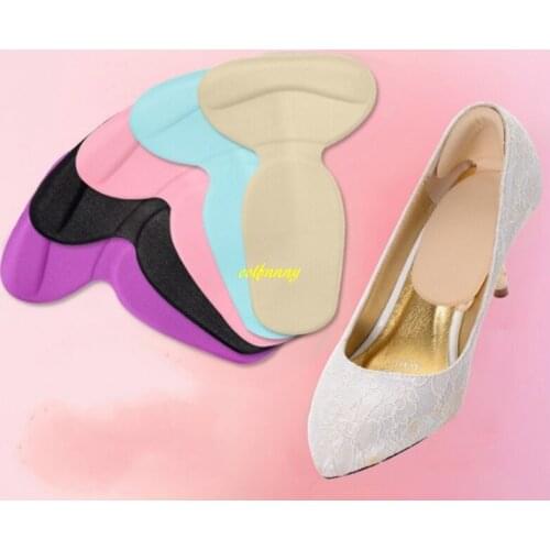 500paris/lot T-Shape High Heel Grips Liner Arch Support Orthotic Shoes Insert Insoles Foot Heel Protector Cushion Pads for Women